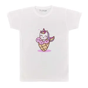 تی شرت بچگانه پرمانه طرح یونیکورن کد pmt.3355