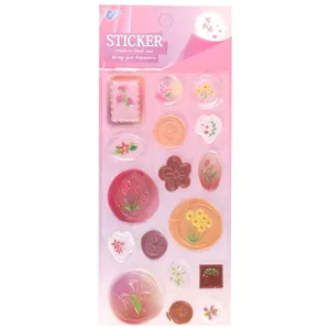 برچسب مدل مهروموم برجسته طرح گل و گیاه