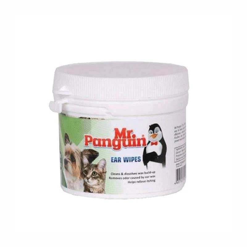 دستمال مرطوب گوش مستر پنگوئن مدل Ear Wipe وزن 100 گرم بسته 70 عددی