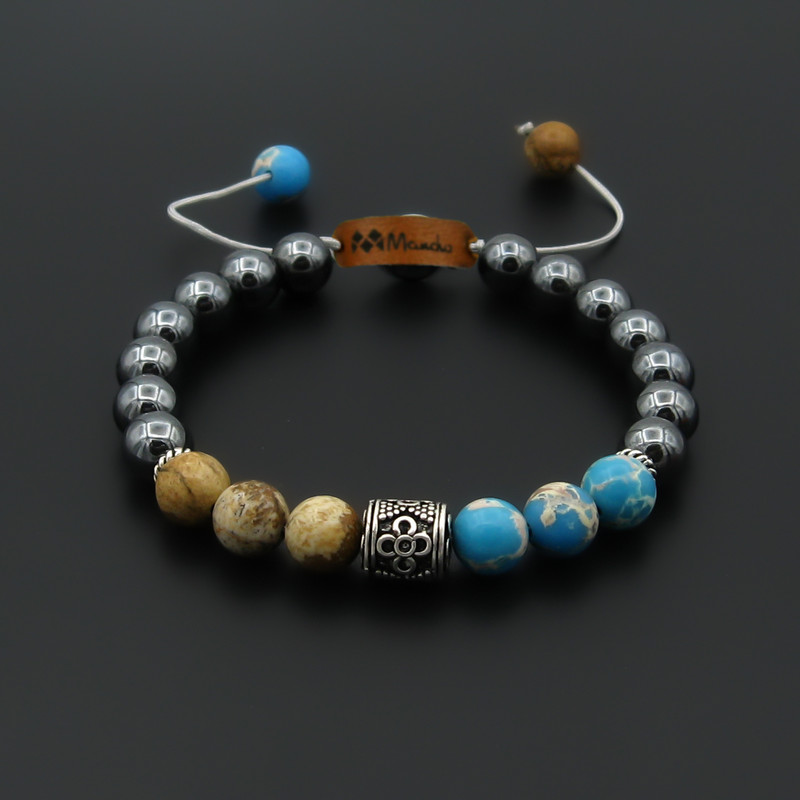 دستبند نقره مردانه مانچو مدل bs018 دستبند نقره مردانه مانچو مدل bs018