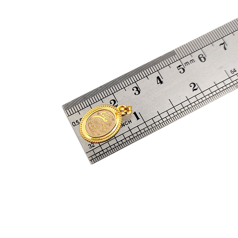 آویز گردنبند طلا 18 عیار بچگانه طلا و جواهرسازی افرا مدل ون یکاد کد 058059 آویز گردنبند طلا 18 عیار بچگانه طلا و جواهرسازی افرا مدل ون یکاد کد 058059