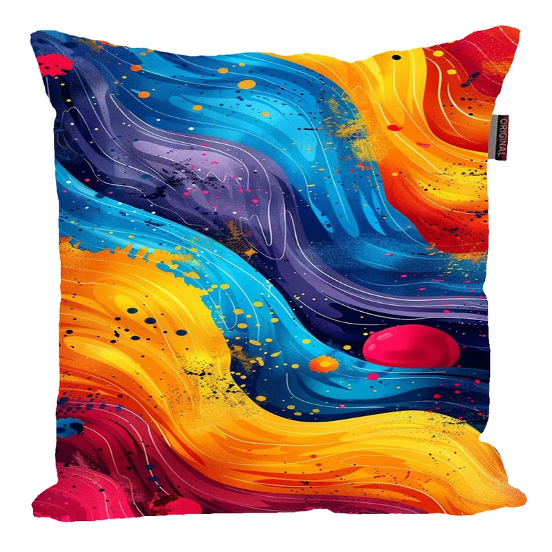 کوسن پاد آفرین مدل فانتزی طرح سنگ رنگی کد p1006