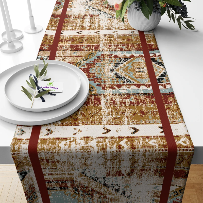 رانر ریحانلوکس مدل پتینه مدرن کد RH122  سایز 143x43 سانتی‌متر