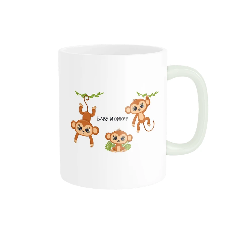 ماگ پاد آفرین مدل بچه میمون ها کد DKC252