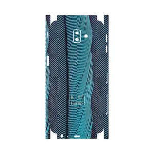 MAHOOT Turquoise feathers-FullSkin Cover Sticker for Samsung Galaxy J6 Plus