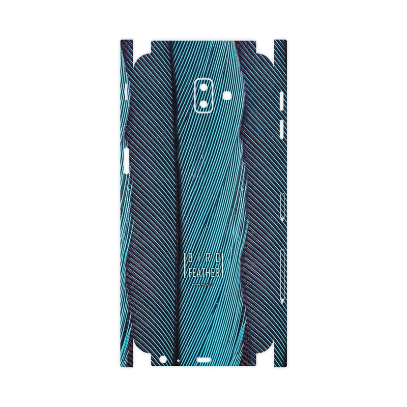 برچسب پوششی ماهوت مدل Turquoise feathers-FullSkin مناسب برای گوشی موبایل سامسونگ Galaxy J6 Plus