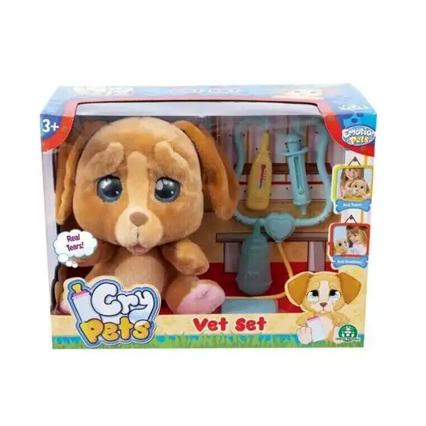 عروسک جیوچی پرزیوزی مدل سگ Emotion Pets Vet Set کد MTM08000 ارتفاع 24 سانتیمتر