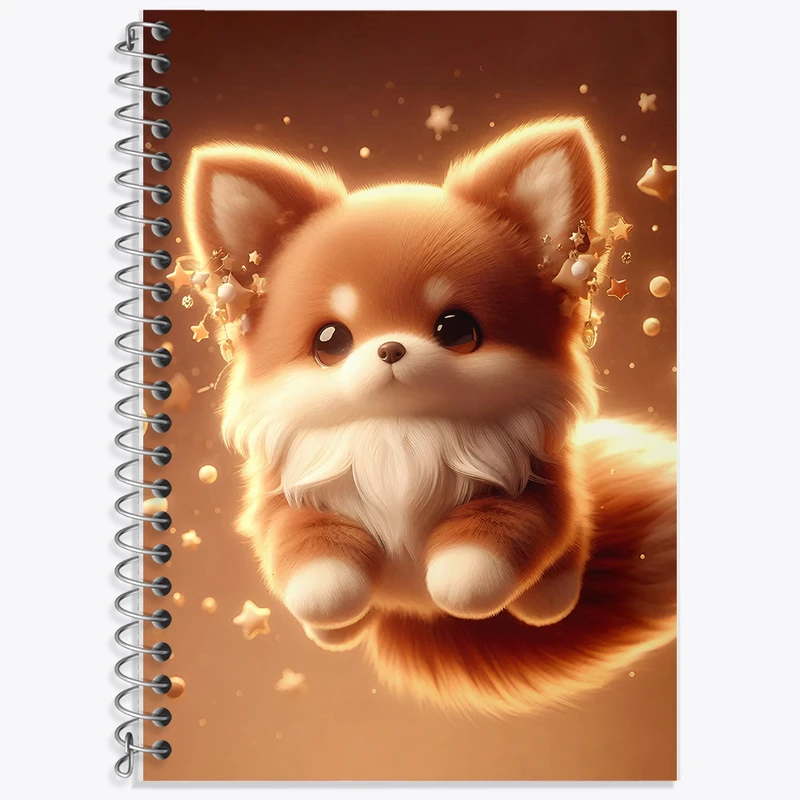 دفتر نت موسیقی 50 برگ خندالو طرح روباه کیوت کد F5464