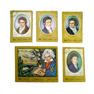 تمبر یادگاری مدل موسیقی کد bc-1536 مجموعه 5 عددی