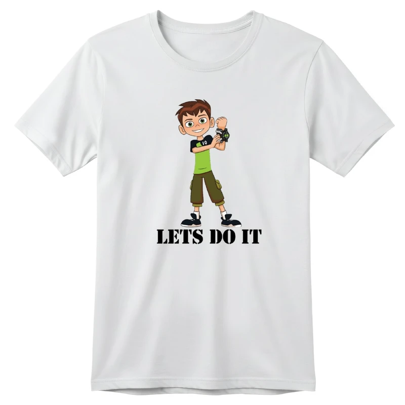 تی‌شرت آستین کوتاه یقه گرد بچگانه مدل بن تن کد v1