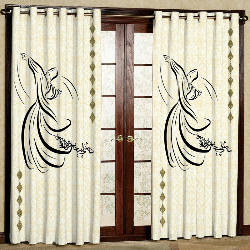  پرده مدل شعر هازان پانچی کد 4576 سایز 140x200 سانتی متر