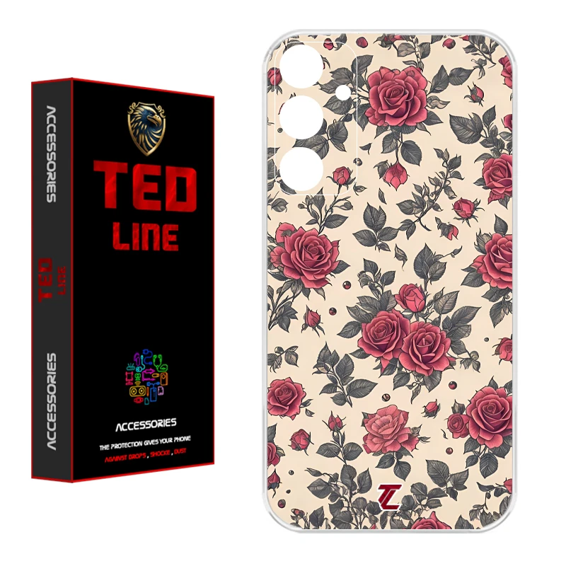 کاور تدلاین طرح گل رز کد 1223 مناسب برای گوشی موبایل سامسونگ Galaxy A54