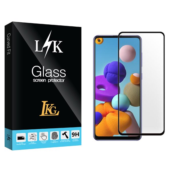 محافظ صفحه نمایش شیشه ای ال کا جی مدل LKK مناسب برای گوشی موبایل سامسونگ Galaxy A21s