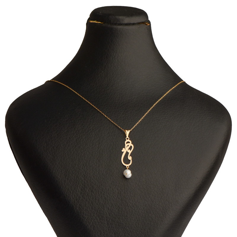 گردنبند طلا 18 عیار زنانه فرشته مدل مامان کد WNLZ-000688