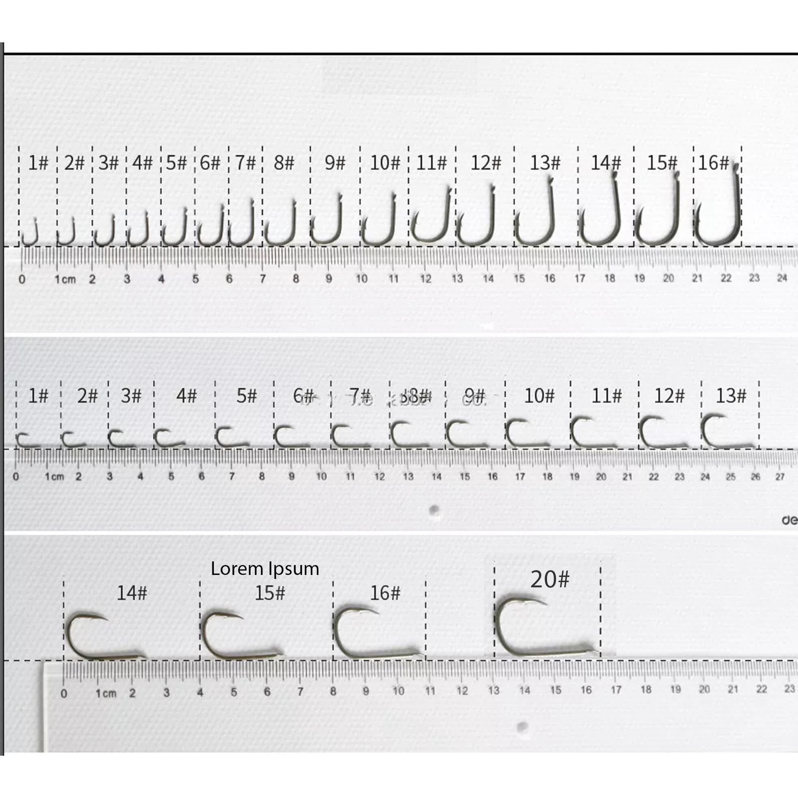 قلاب ماهیگیری اسکار طرح پایه کوتاه مدل OHS-12 سایز 12 بسته 7 عددی -  - 4