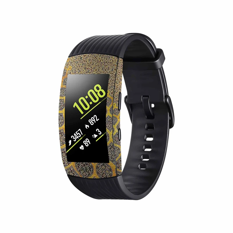 برچسب ماهوت طرح Iran-Tile2 مناسب برای ساعت هوشمند سامسونگ Galaxy Gear Fit 2 Pro