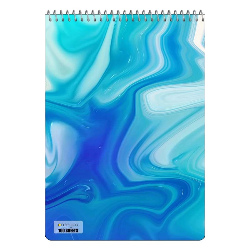 دفتر شطرنجی 100 برگ کارنیکا طرح مرمر Marble کد 84159