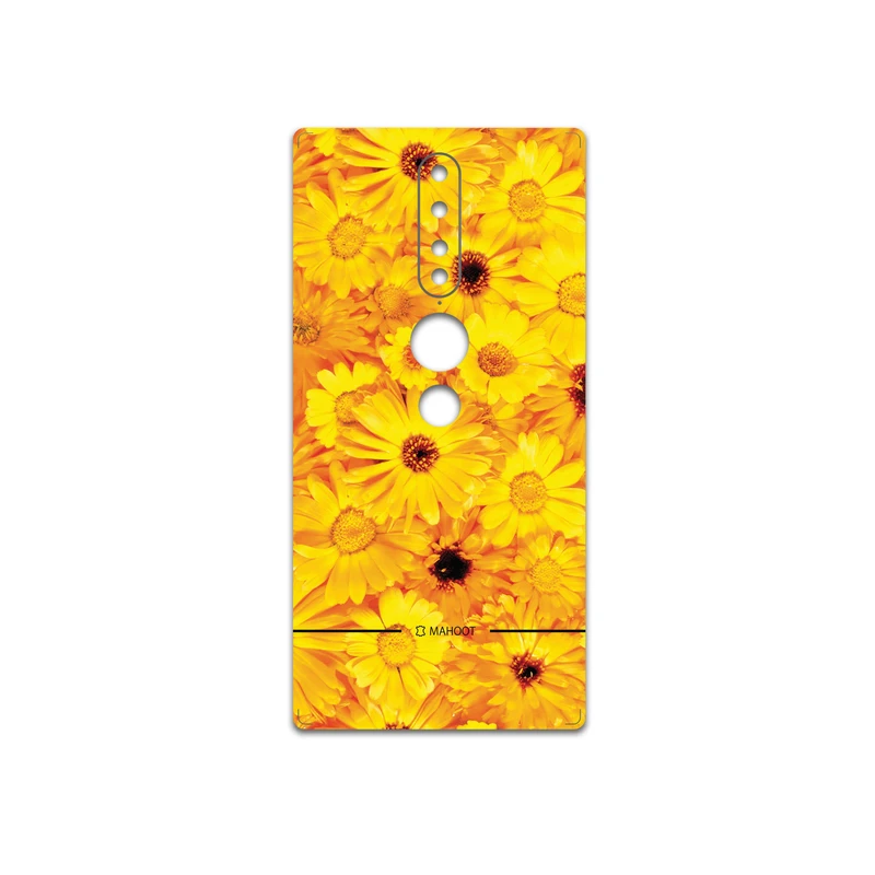 برچسب پوششی ماهوت مدل Yellow-Flower مناسب برای گوشی موبایل لنوو Phab2 Pro