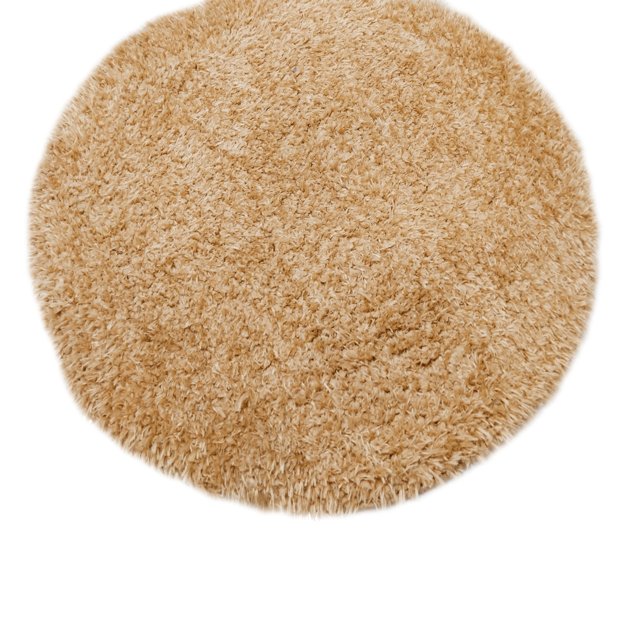 فرش ماشینی مدل فلوکاتی گرد زمینه طلائی