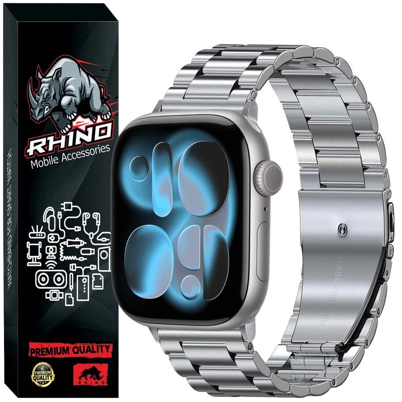 بند راینو مدل 3Bead مناسب برای اپل واچ سایز 46 میلی متری سری 10/11 