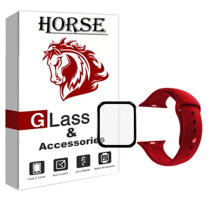 بند هورس مدل PM-BAND2 مناسب برای اپل واچ 44 میلی متری به همراه محافظ صفحه نمایش