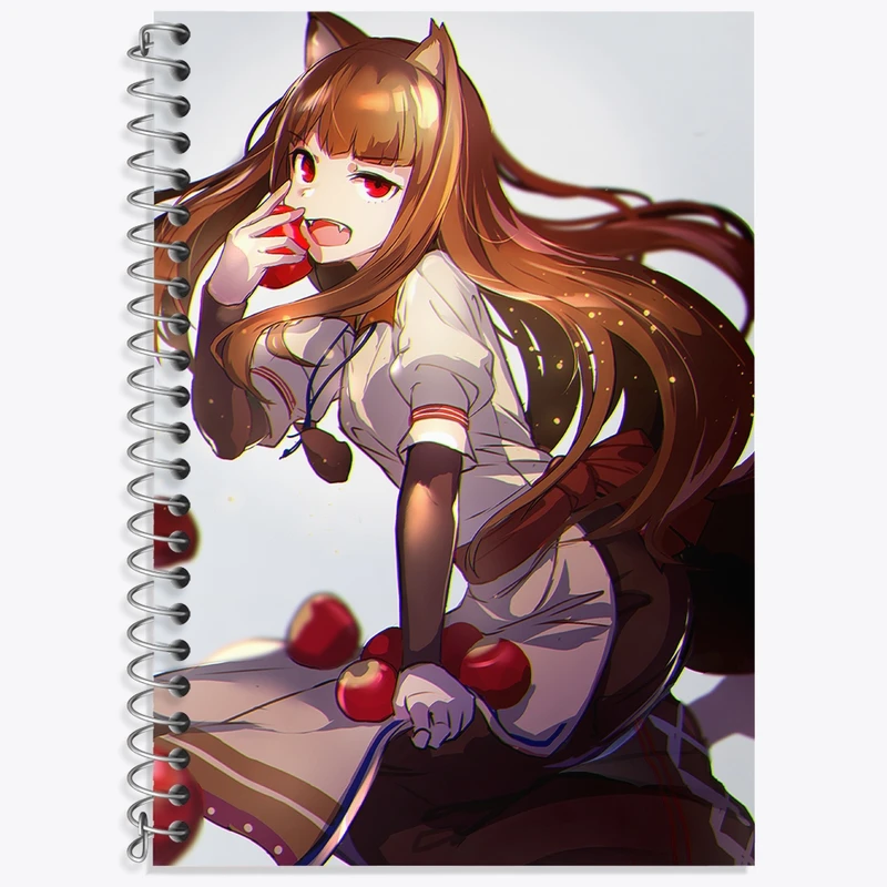 دفتر لغت 50 برگ خندالو طرح هولو انیمه ادویه و گرگ کد 36168