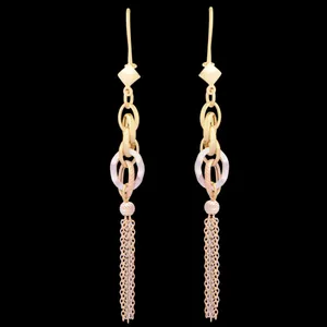 گوشواره طلا 18 عیار زنانه طلای مستجابی  کد 185