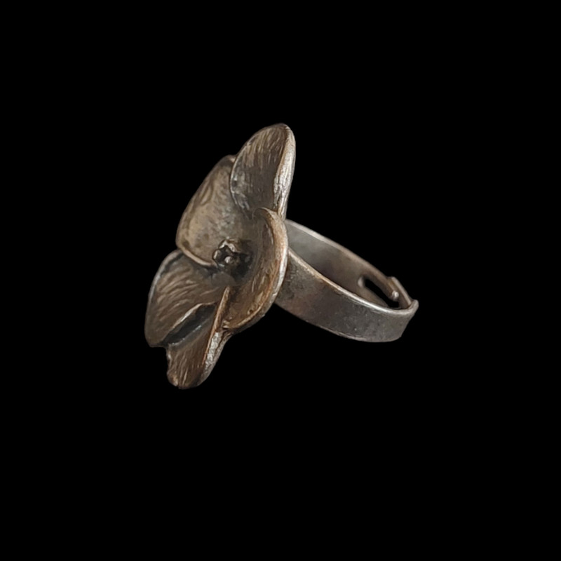 انگشتر دخترانه مدل گل رز کد 06