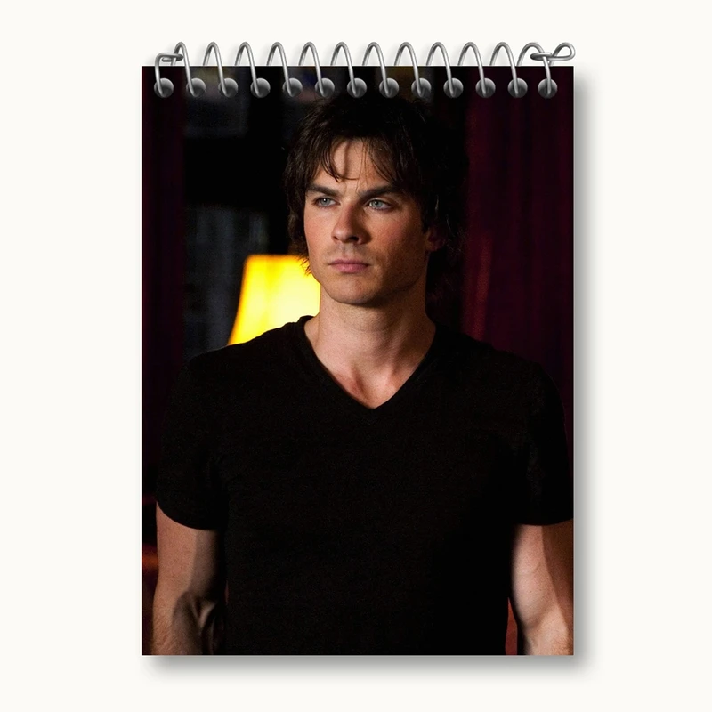 دفتر یادداشت 50 برگ خندالو مدل دیمون سالواتوره خاطرات یک خون آشام The Vampire Diaries کد 23693