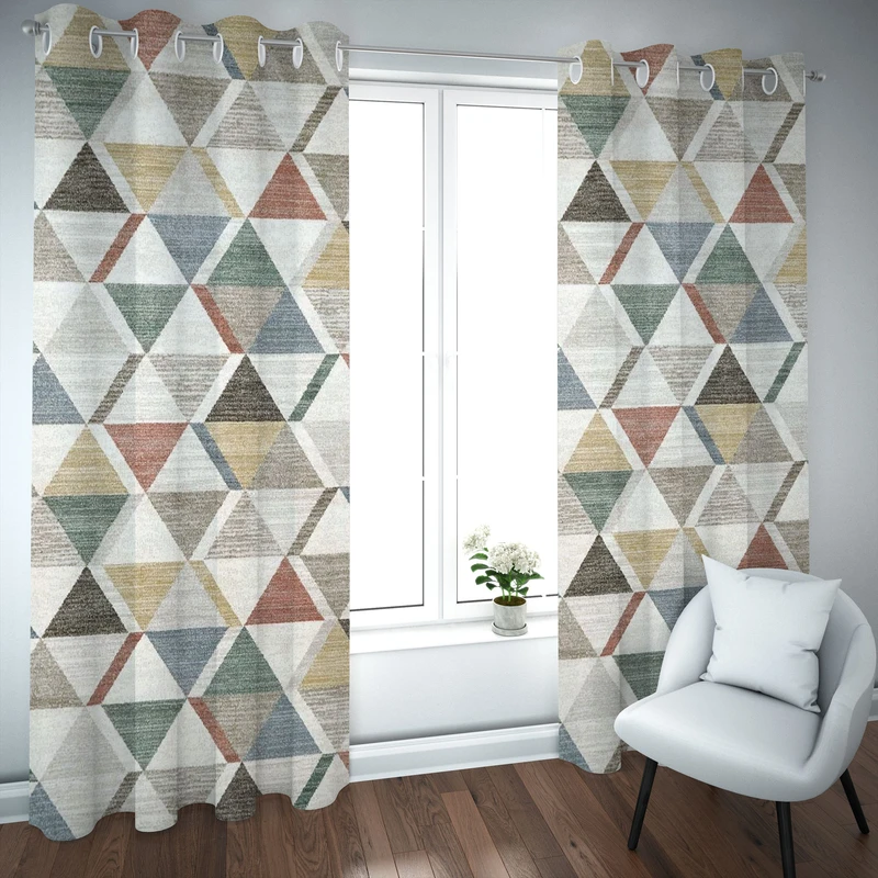 پرده راسای مدل چاپی مخمل سایز 280×140 سانتی متر 