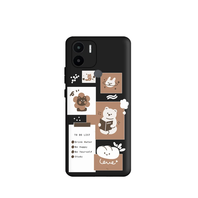 کاور قاب گارد طرح روزمرگی خرس کد f7108 مناسب برای گوشی موبایل شیائومی Redmi A1 Plus / Redmi A2 Plus