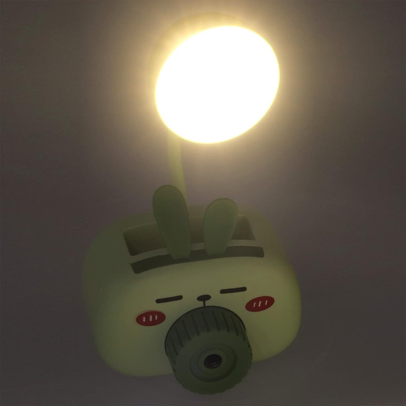 چراغ مطالعه شارژی مدل مدادتراش دار طرح خرگوش چشم بسته کد BOBO219