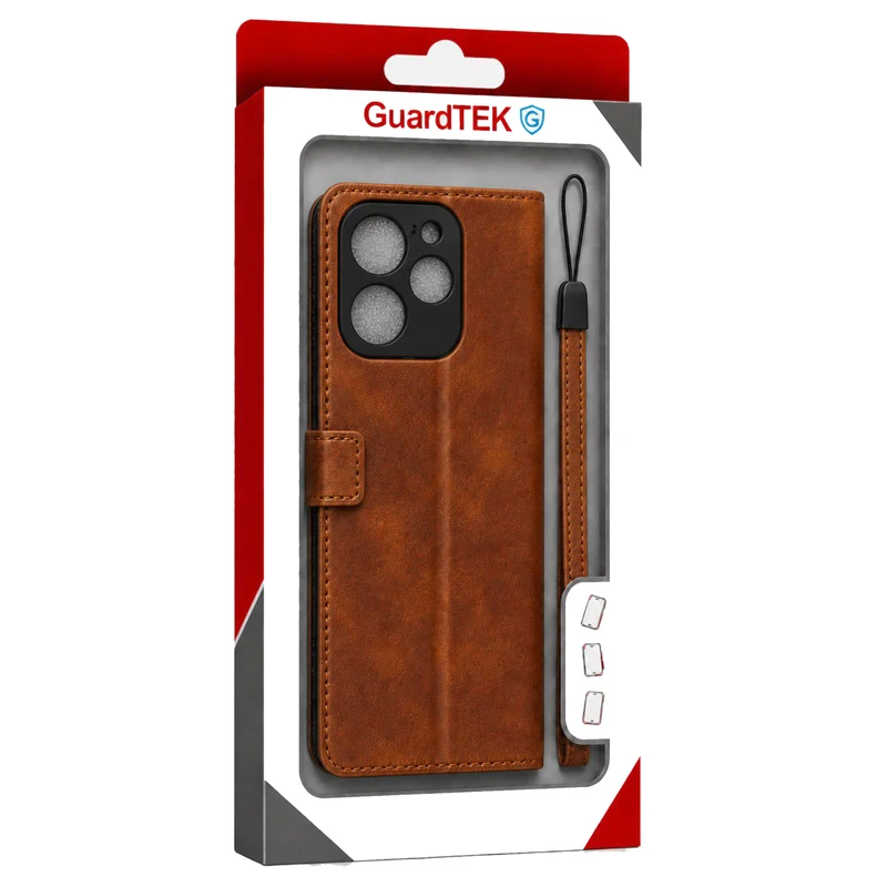 کیف کلاسوری گاردتک مدل  Flip cover strap مناسب برای گوشی موبایل ریلمی Realme C63/ C61 به همراه بند