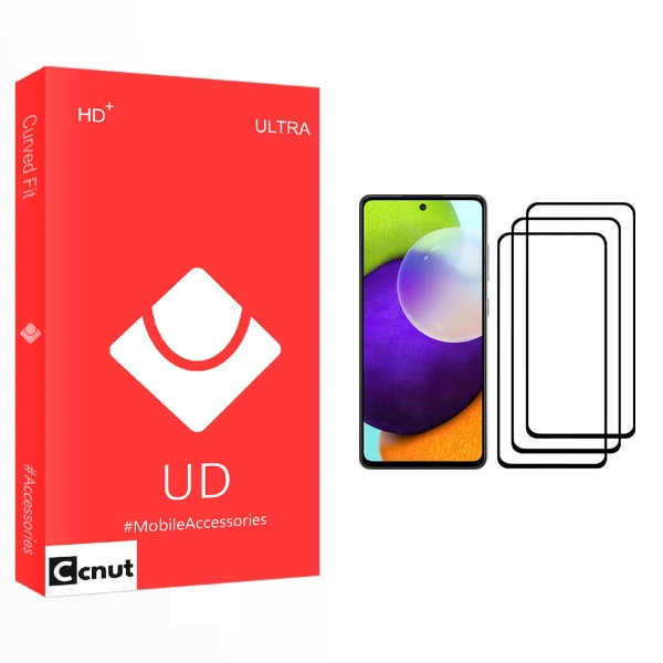 محافظ صفحه نمایش کوکونات مدل UD Glass مناسب برای گوشی موبایل سامسونگ Galaxy A52 بسته سه عددی