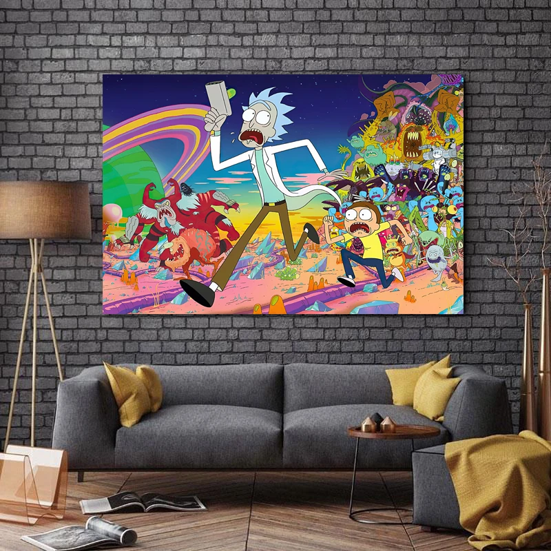 تابلو شاسی طرح انیمیشن مدل Rick and Morty کد A403