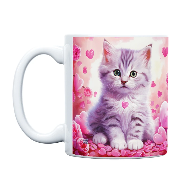 ماگ حس آمیزی طرح عاشقانه مدل قلب زیبا کد 14