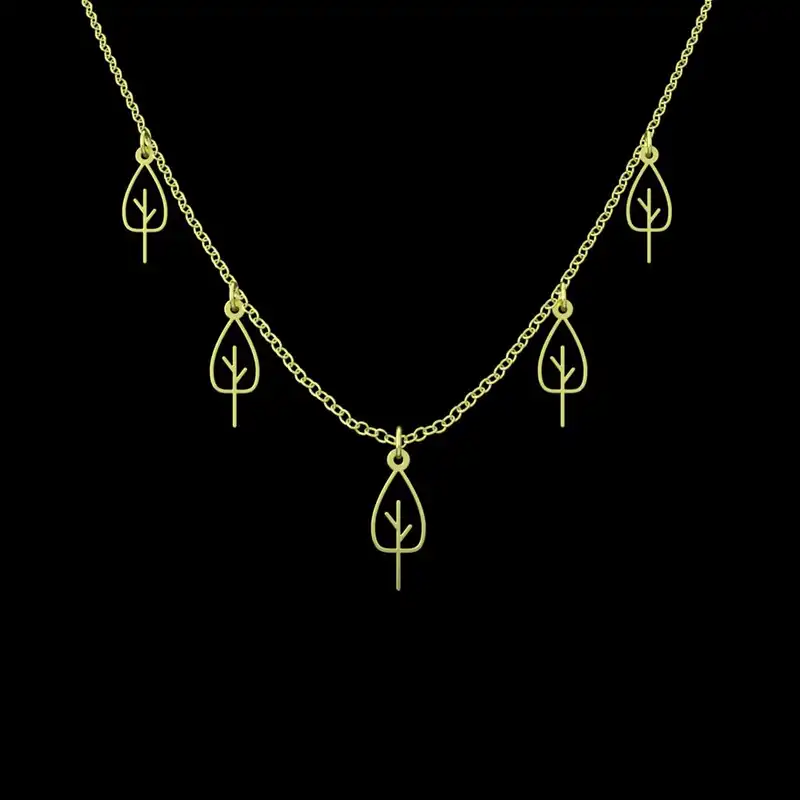 گردنبند طلا 18 عیار زنانه مدوپد مدل درخت کد RNA15835