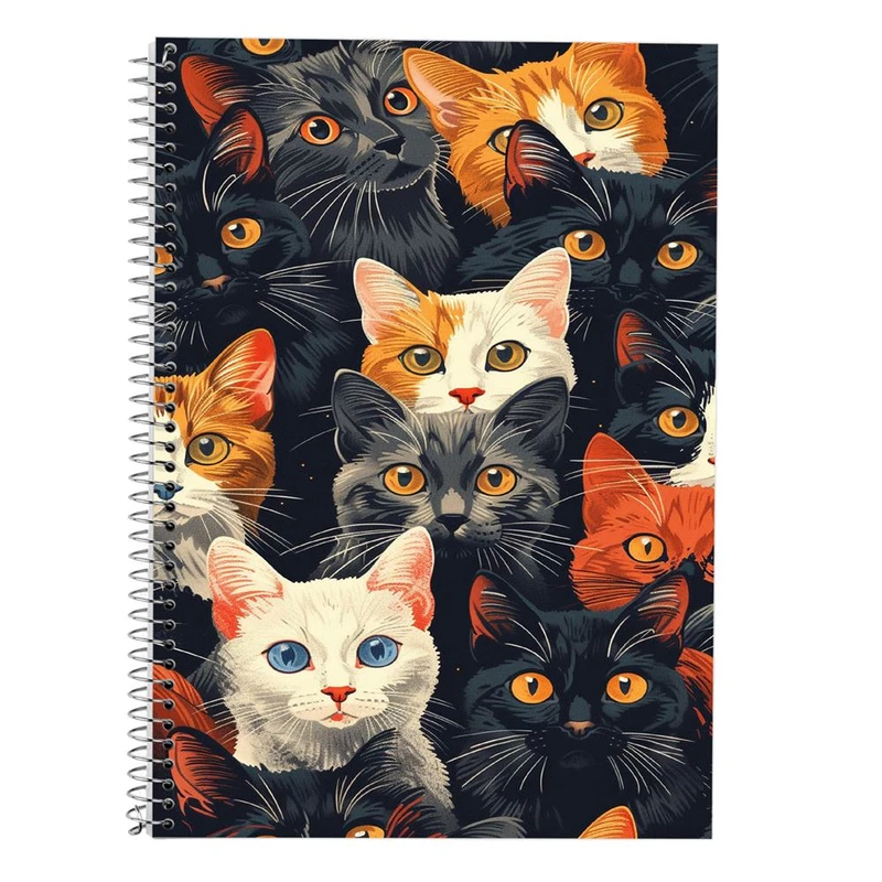 دفتر لغت 50 برگ مدوپد طرح سگ و گربه کد DF17329