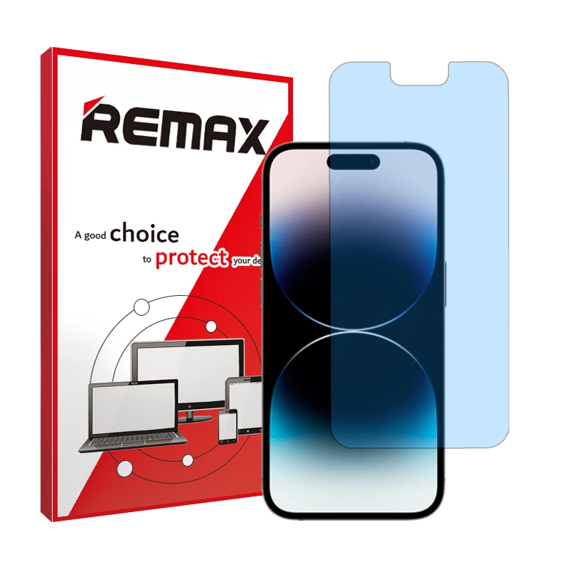محافظ صفحه نمایش ضداشعه آبی ریمکس مدل HyBLU مناسب برای گوشی موبایل اپل iPhone 14 Pro Max