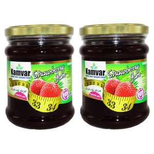 نقد و بررسی مربا توت فرنگی رژیمی بدون شکر کامور - 280 گرم بسته 2 عددی توسط خریداران