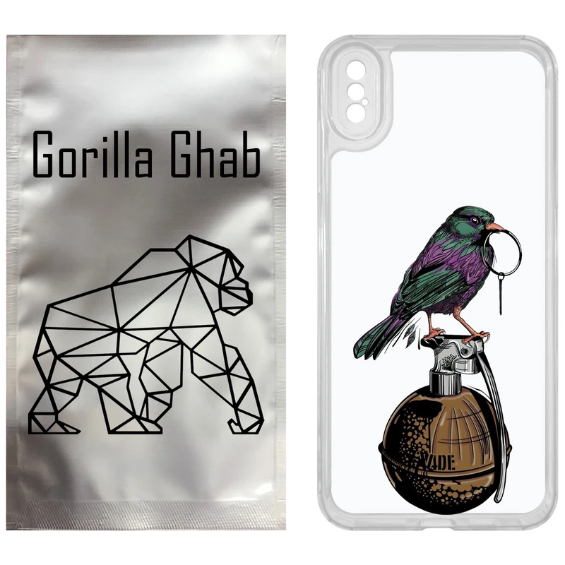 کاور گوریلا قاب مدل CLG کد 31 طرح پرنده مناسب برای گوشی موبایل اپل iPhone XS Max