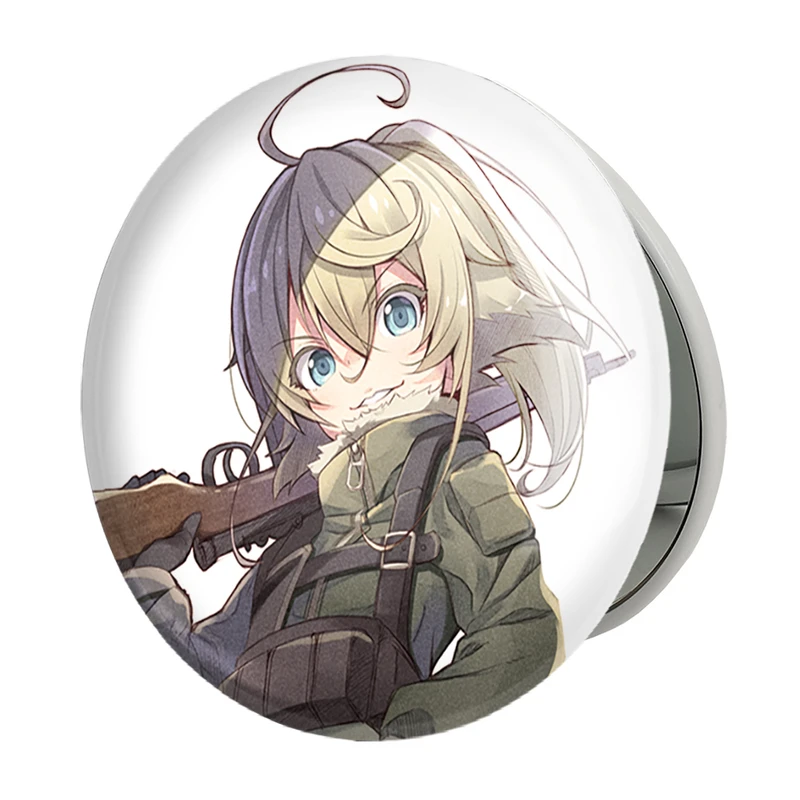 آینه جیبی خندالو طرح تانیا انیمه یوجو سنکی مدل تاشو کد 34711