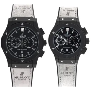 ست ساعت مچی عقربه ای زنانه و مردانه هابلوت مدل Chronograph کد WS-50