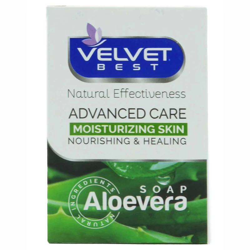 صابون شستشو صورت ولوت بست مدل آلوئه ورا مناسب برای پوست خشک و حساس وزن 100 گرم