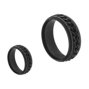 نقد و بررسی ست انگشتر زنانه و مردانه مدل رینگی زنجیری توسط خریداران