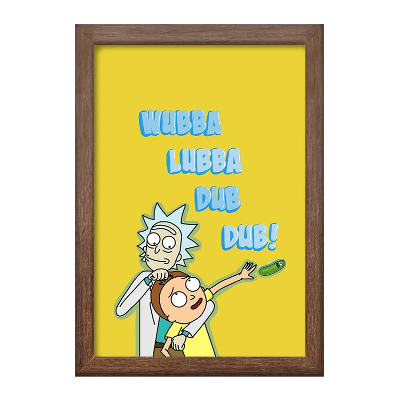 تابلو خندالو طرح ریک و مورتی (Rick and Morty) کد F167