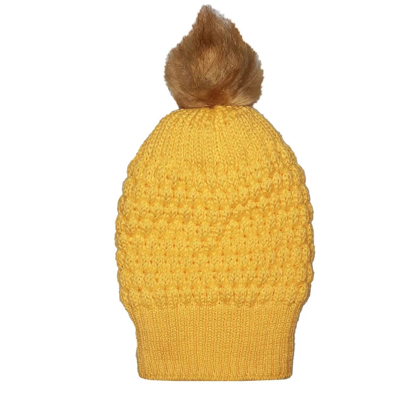 کلاه بافتنی زنانه طرح آناناسی مدل ZE-ANN