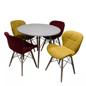 میز و صندلی ناهارخوری چهار نفره مدل Radin01