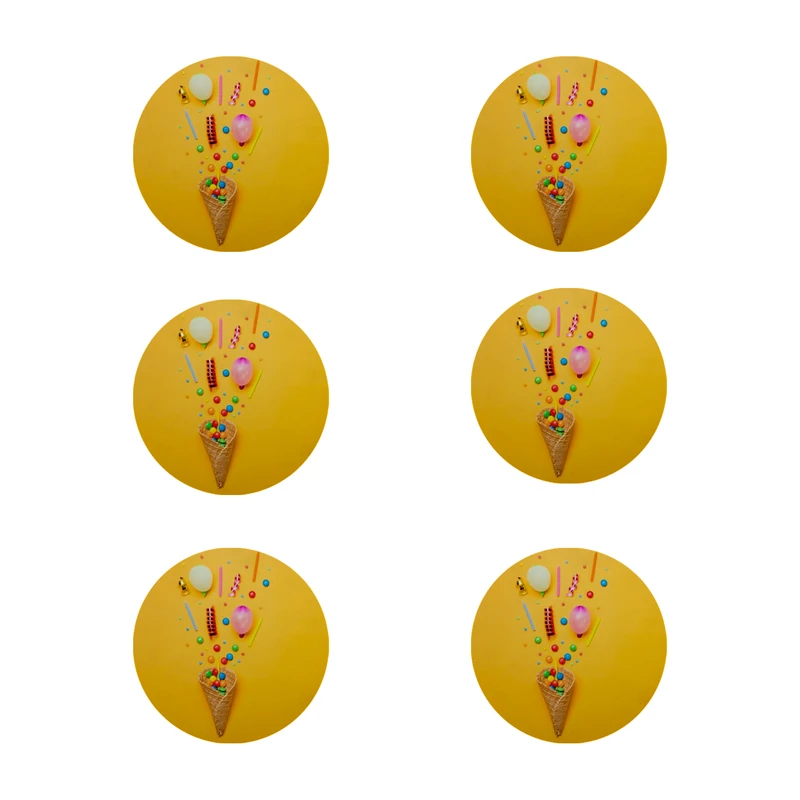زیر لیوانی طرح اسمارتیز کد 8109 بسته 6 عددی