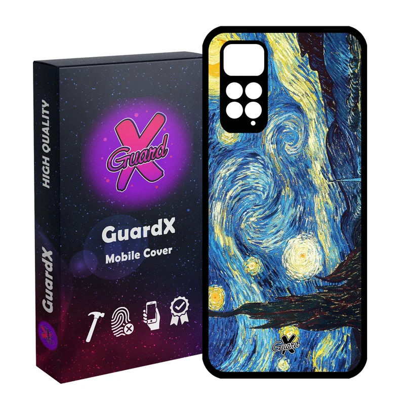 کاور گارد ایکس طرح Starry Night مدل Glass10110 مناسب برای گوشی موبایل شیائومی Redmi Note 11S/ Note 11 4G